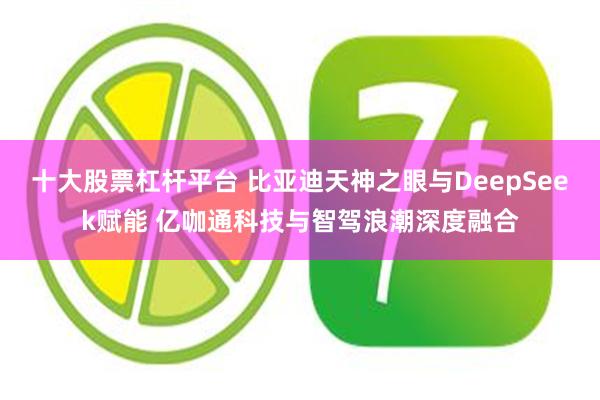 十大股票杠杆平台 比亚迪天神之眼与DeepSeek赋能 亿咖通科技与智驾浪潮深度融合