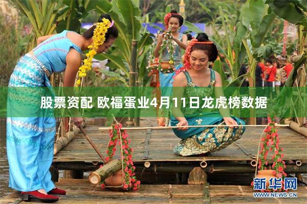 股票资配 欧福蛋业4月11日龙虎榜数据